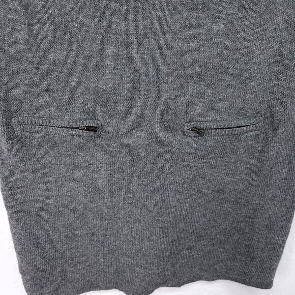 Bcbgmaxazria Wool Cashmere Sweater Dress Size Medium Cowl Neck Sleeveless Gray - Picture 9 of 11
